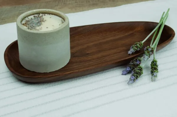 Oval Walnut Pebble Tray - Image 3