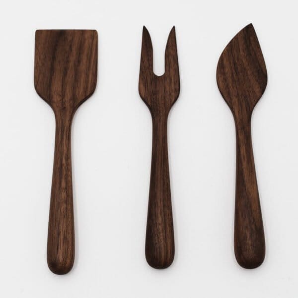 Walnut Cheese Utensil Set