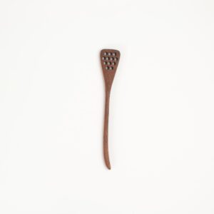 7" Walnut Wood Hex Honey Dipper - Handmade Kitchen Tool