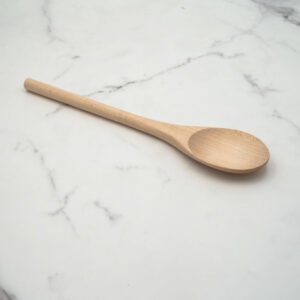12" Maple Wooden Oval Spoon - Kitchen Cooking Utensil