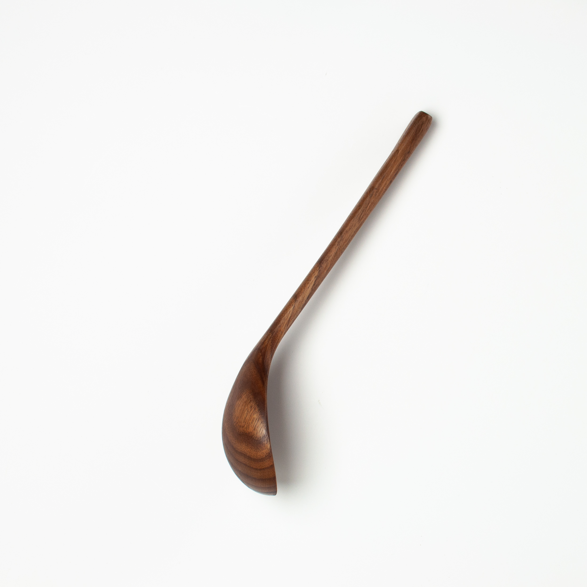 10" Walnut Wood Angled Ladle - Kitchen Cooking Utensil 2 10" Walnut Wood Angled Ladle - Kitchen Cooking Utensil - Image 2