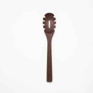12" Walnut Wood Pasta Spoon - Cooking Kitchen Utensil
