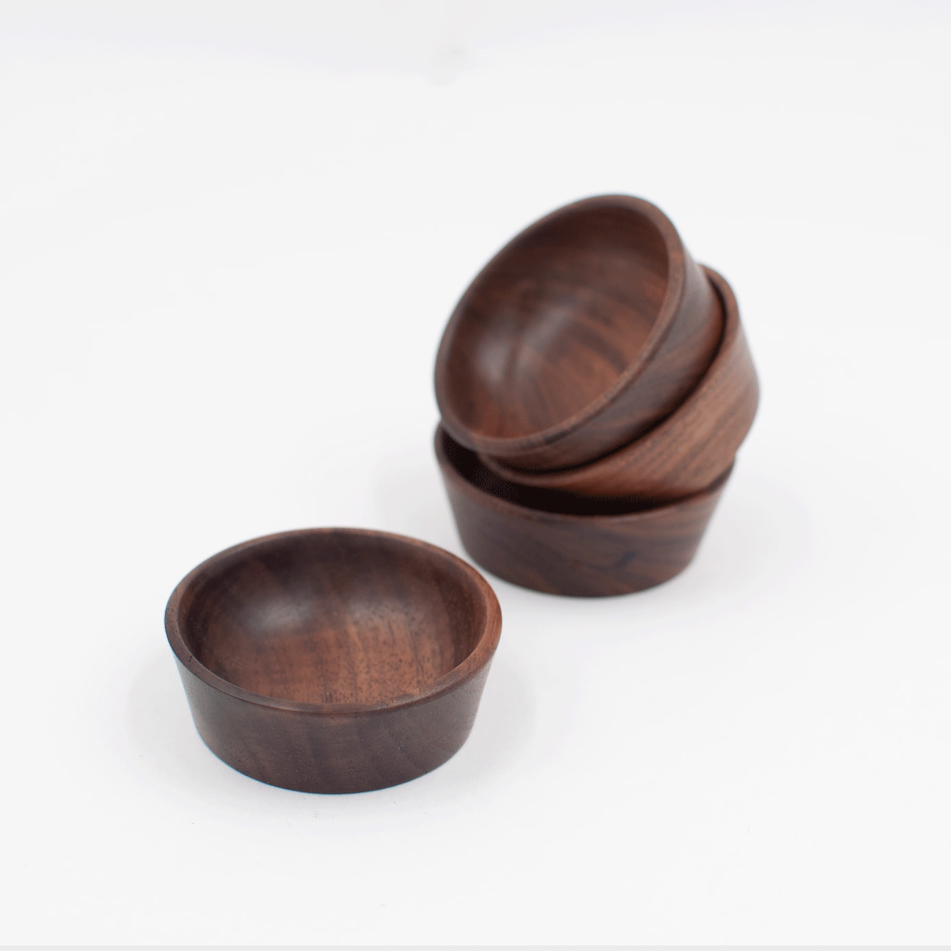 2" Walnut Wood Small Condiment Cup - Cookware & Serveware 1 2" Walnut Wood Small Condiment Cup - Cookware & Serveware